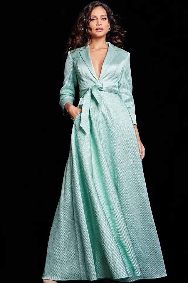 Green dress with pockets 23179